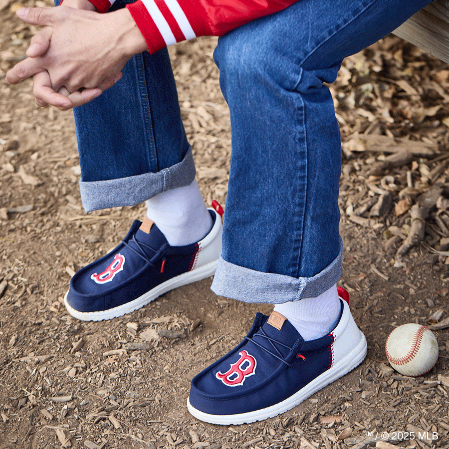 MLB Red Sox Wally Funk – Red Sox Navy/White - Image 2