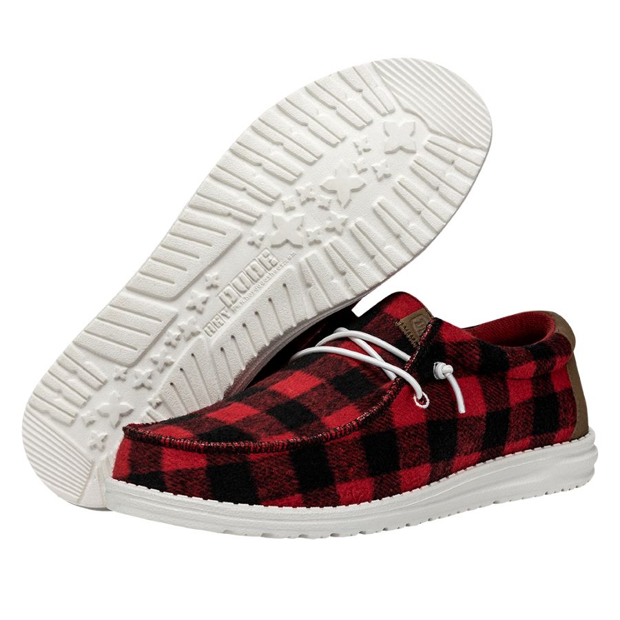 Wally Buffalo Plaid – Red and Black Plaid - Image 3