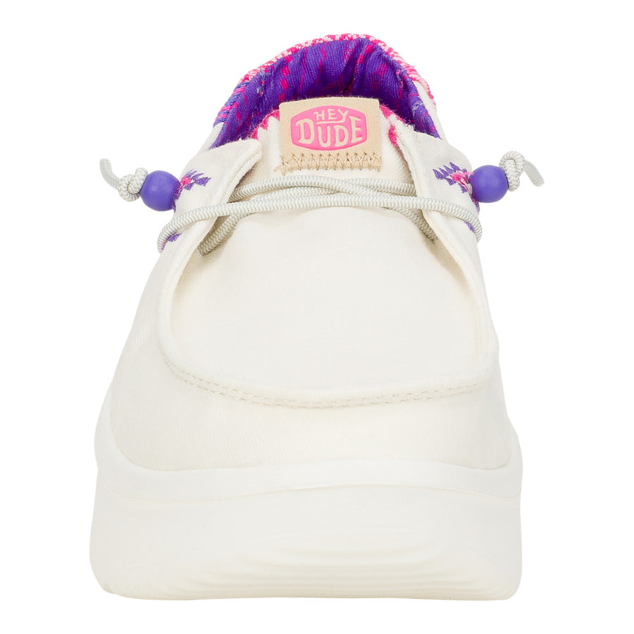 Wendy Peak Chambray Woven – White/Pink - Image 5