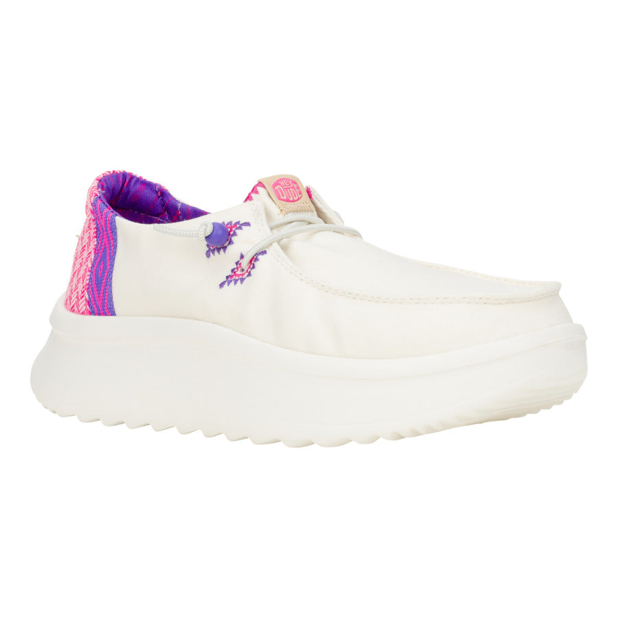 Wendy Peak Chambray Woven – White/Pink - Image 6