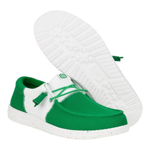 Wally Tri Varsity Mesh – Green/White - Image 3
