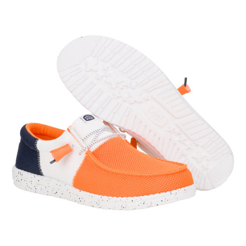 Wally Tri Varsity Mesh – Orange/White - Image 3