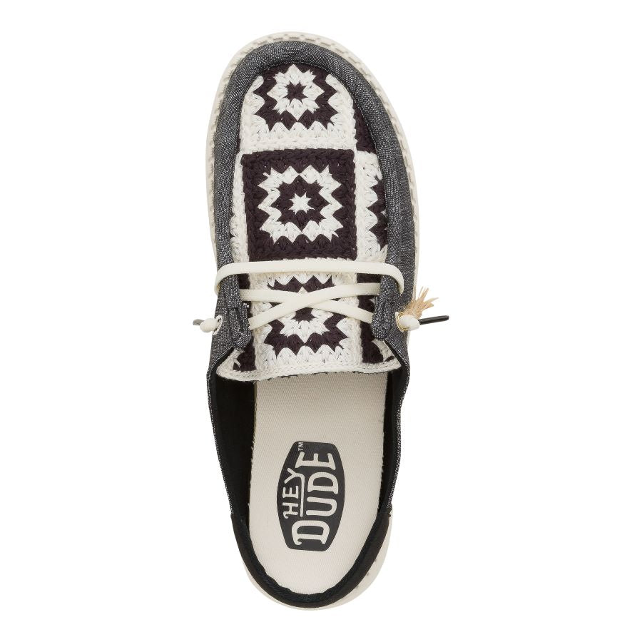 Wendy Slip Cottage Crochet – Black/Multi - Image 6