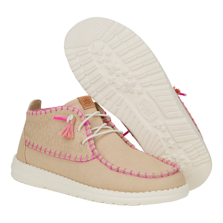 Wendy Mid Perf Canvas – Irish Cream - Image 3