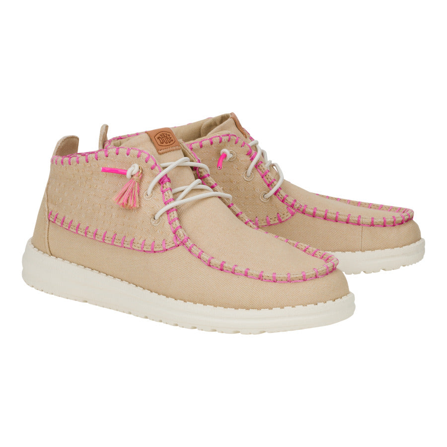 Wendy Mid Perf Canvas – Irish Cream - Image 2