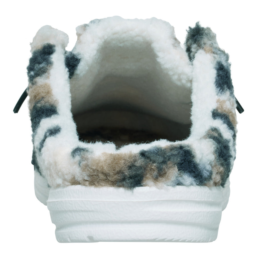 Wally Slipper Cozy Camo – White/Camo - Image 5