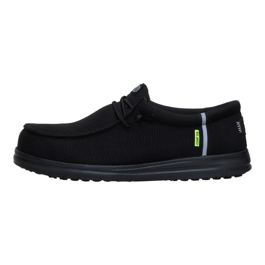 Wally Work Comp Toe Wide – Black/Black