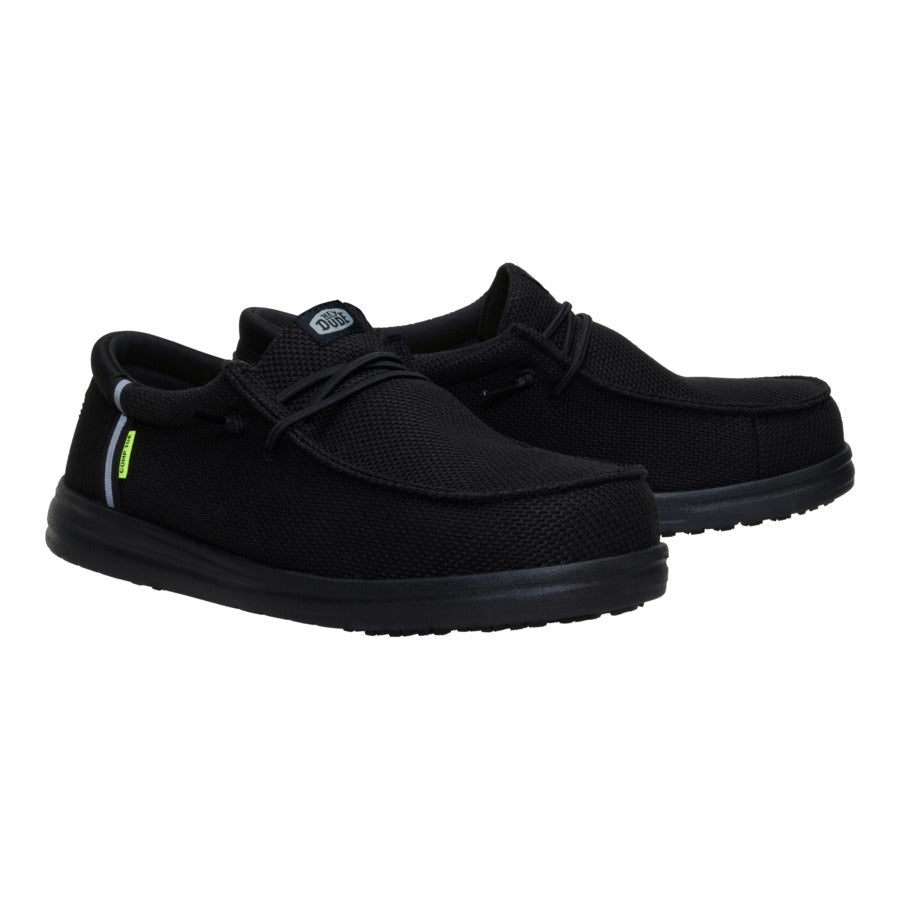 Wally Work Comp Toe Wide – Black/Black - Image 2