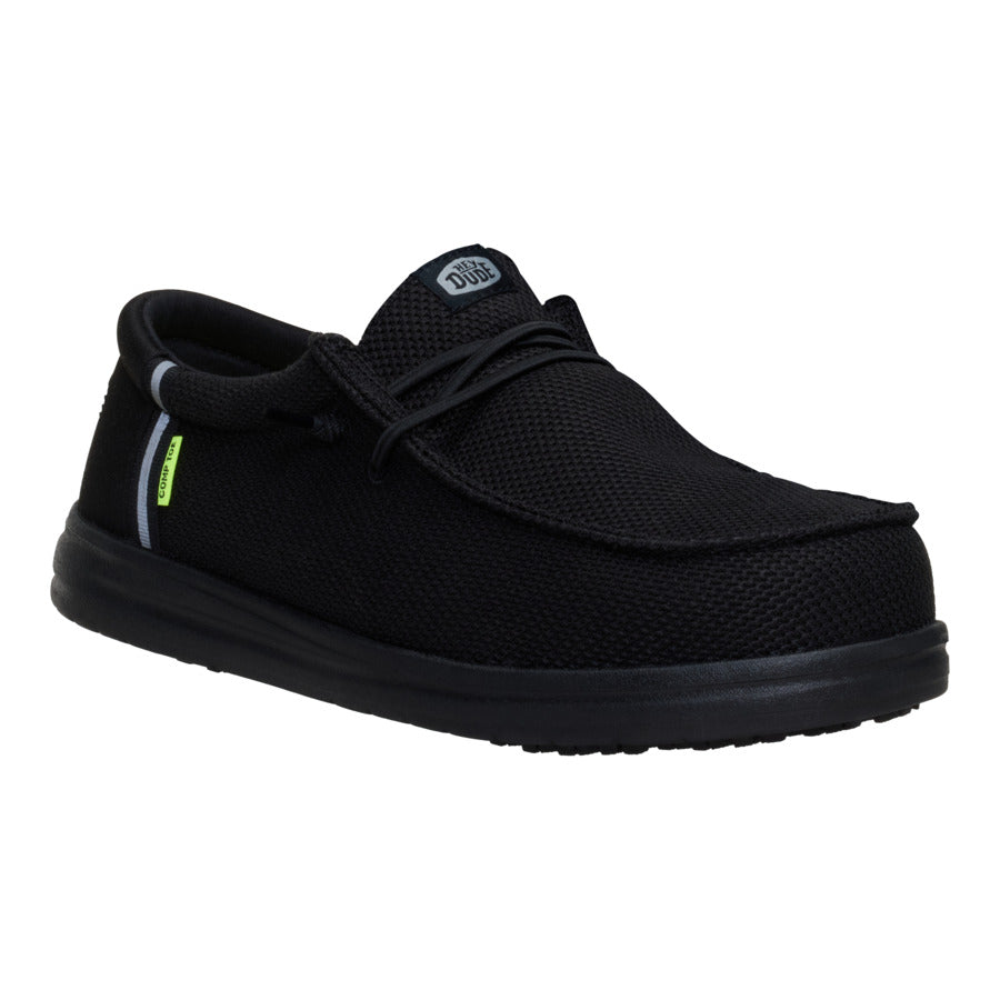 Wally Work Comp Toe Wide – Black/Black - Image 7