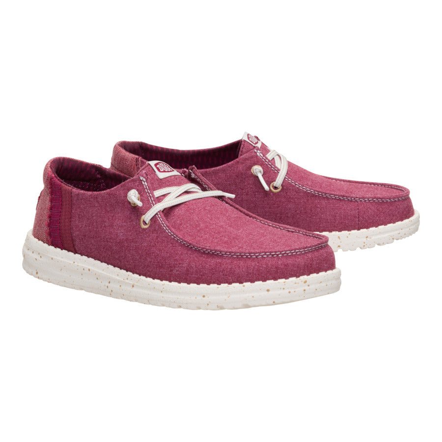 Wendy Break Brushed Linen – Burgundy - Image 2