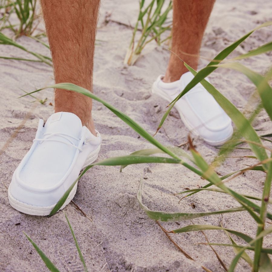 Wally Slip Stretch Canvas – White/White - Image 2