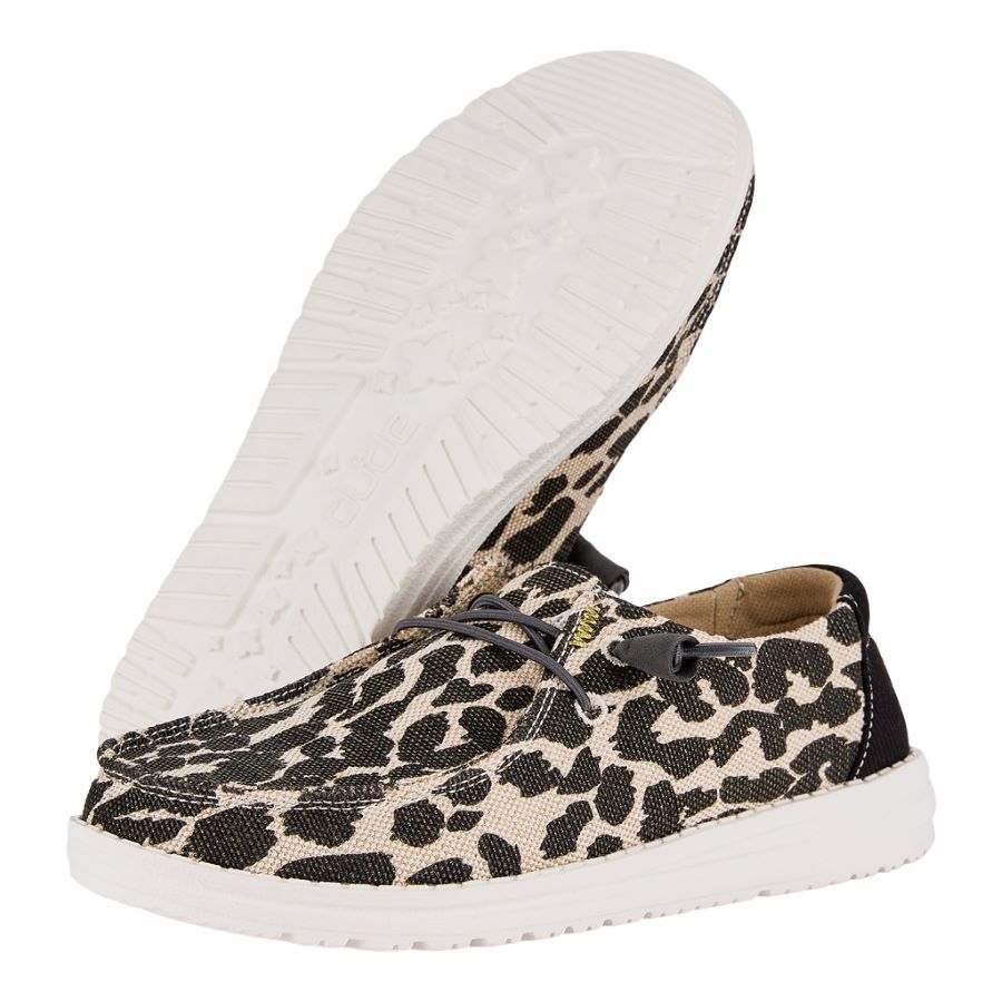 Wendy Leopard Sparkle Wide – Leopard Tan - Image 3